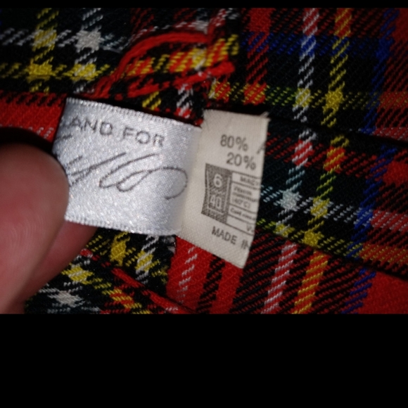 Lord & Taylor | VINTAGE Girls Tartan Plaid Pleated Jumper Skirt Size 4 Girls - Picture 3 of 10